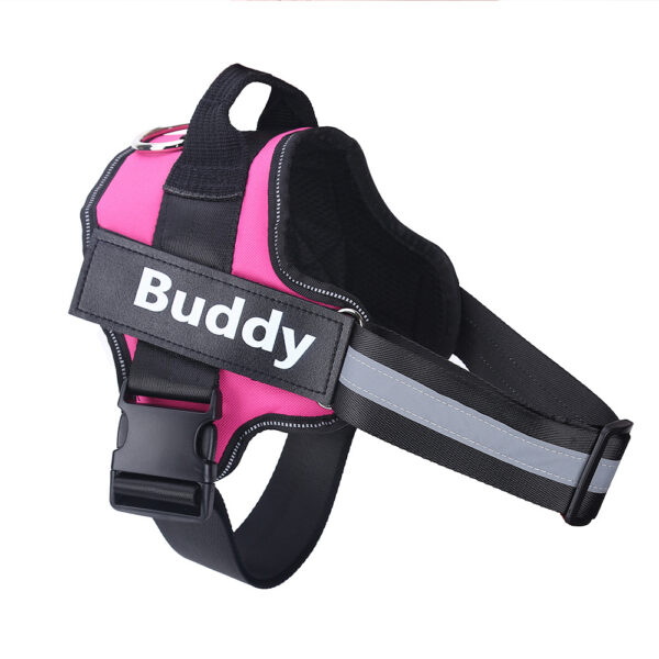 1084009352419.jpg Personalized Dog Harness NO PULL Reflective Breathable Adjustable Pet Harness Vest For Small Large Dog Custom Patch Pet Supplies