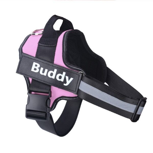 2367564139278.jpg Personalized Dog Harness NO PULL Reflective Breathable Adjustable Pet Harness Vest For Small Large Dog Custom Patch Pet Supplies