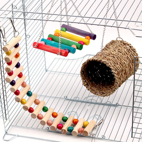 304162939965.jpg Rat parrot toy swing climbing ladder
