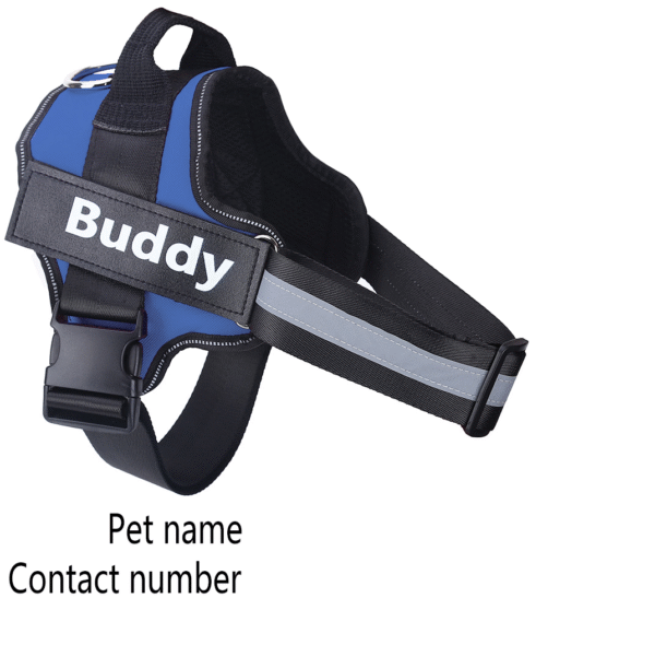 36710782946872.png Personalized Dog Harness NO PULL Reflective Breathable Adjustable Pet Harness Vest For Small Large Dog Custom Patch Pet Supplies