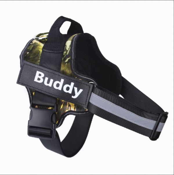 4555530203221.png Personalized Dog Harness NO PULL Reflective Breathable Adjustable Pet Harness Vest For Small Large Dog Custom Patch Pet Supplies