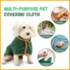Absorbent Pet Bathrobe With Waist-wrapped Microfiber