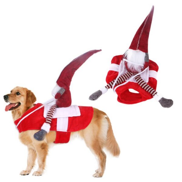 a58245b5-6b42-4136-88ef-c8e0793edf9c.jpg Dog Christmas Clothes Santa Claus Riding Deer