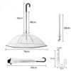 Dog's Transparent Umbrella With Traction Chain Removable Umbrella Pet Products